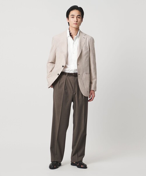 UNITED ARROWS(ユナイテッドアローズ)の「ブロード ワンピースカラー シャツ(シャツ/ブラウス・メンズ・イエロー/ホワイト・XL/S/M/L)」の7枚目の写真
