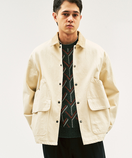 417 EDIFICE（フォーワンセブンエディフィス）の「コットンツイル ハンティング　ジャケット（その他アウター・メンズ・ベージュ/ブラック・LARGE/MEDIUM）」の16枚目の写真