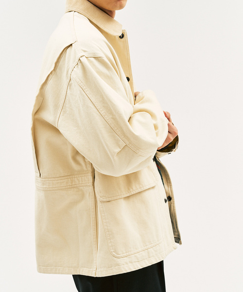 417 EDIFICE（フォーワンセブンエディフィス）の「コットンツイル ハンティング　ジャケット（その他アウター・メンズ・ベージュ/ブラック・LARGE/MEDIUM）」の19枚目の写真