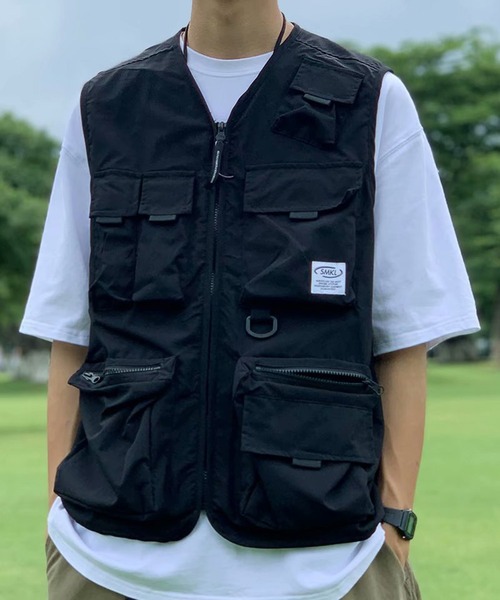 DOUBLE STEAL(ダブルスティール)の「DSマルチポケットミリタリーベスト(ベスト・メンズ・ブラック・X-LARGE/LARGE/MEDIUM)」の3枚目の写真