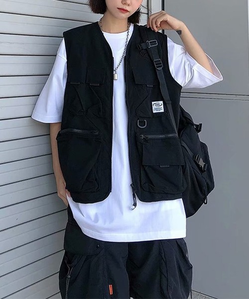 DOUBLE STEAL(ダブルスティール)の「DSマルチポケットミリタリーベスト(ベスト・メンズ・ブラック・X-LARGE/LARGE/MEDIUM)」の4枚目の写真