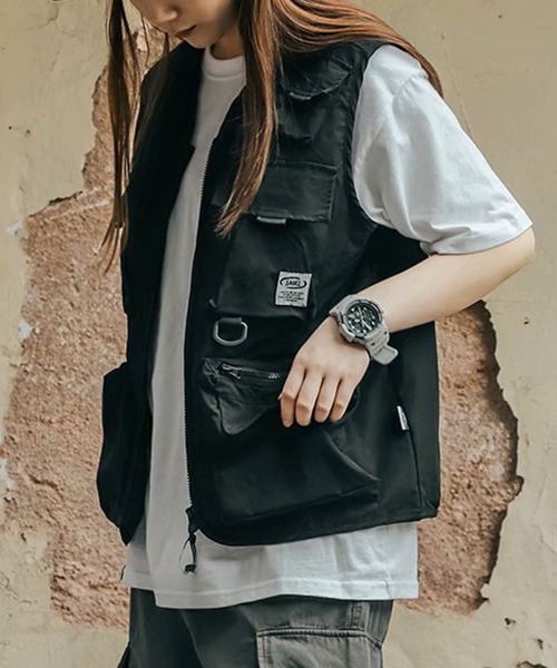 DOUBLE STEAL(ダブルスティール)の「DSマルチポケットミリタリーベスト(ベスト・メンズ・ブラック・X-LARGE/LARGE/MEDIUM)」の5枚目の写真