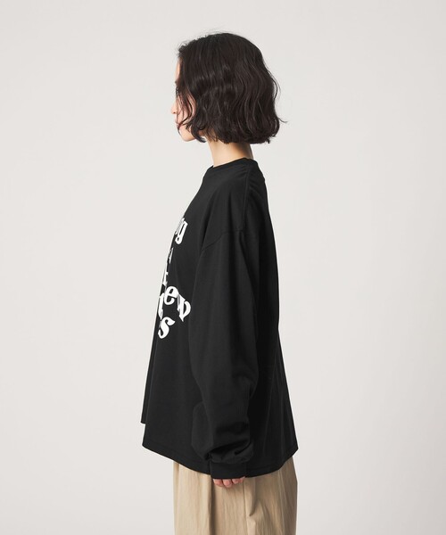 CITEN（シテン）の「＜CITEN＞ビッグロゴグラフィックロンT（Tシャツ/カットソー・レディース・ホワイト/ブラック・S/M）」の7枚目の写真