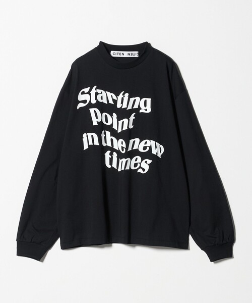 CITEN（シテン）の「＜CITEN＞ビッグロゴグラフィックロンT（Tシャツ/カットソー・レディース・ホワイト/ブラック・S/M）」の10枚目の写真