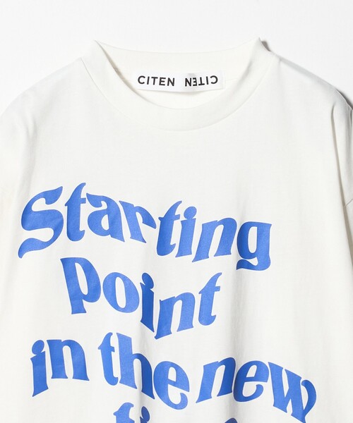 CITEN（シテン）の「＜CITEN＞ビッグロゴグラフィックロンT（Tシャツ/カットソー・レディース・ホワイト/ブラック・S/M）」の11枚目の写真