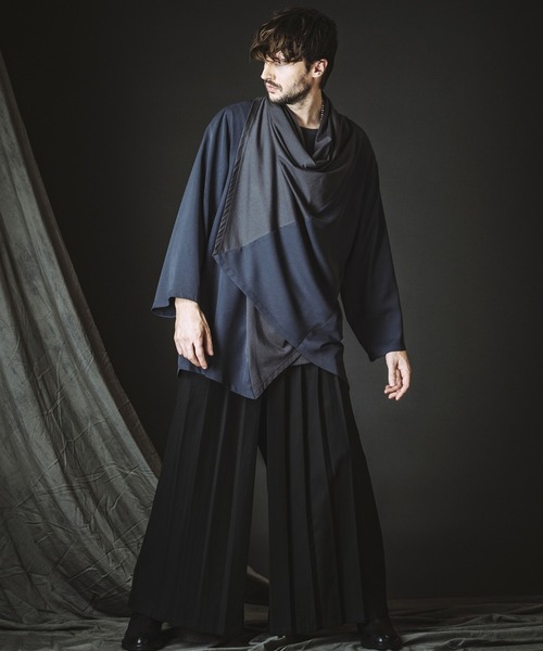 NO ID.(ノーアイディ)の「【NO ID.】Back Slit Multi Way Drape Gown / バック スリット マルチ WAY ドレープ ガウン(カーディガン/ボレロ・メンズ・ブラック/グレー/その他23・ONE SIZE)」の15枚目の写真