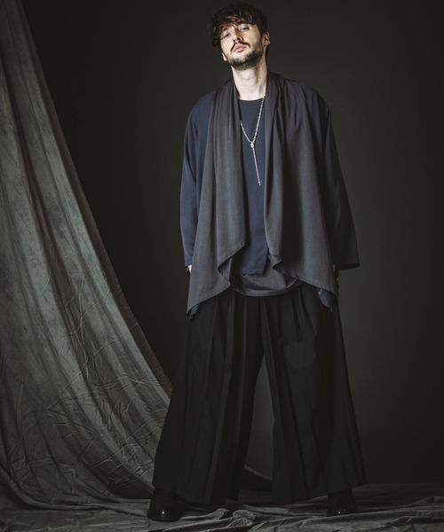 NO ID.(ノーアイディ)の「【NO ID.】Back Slit Multi Way Drape Gown / バック スリット マルチ WAY ドレープ ガウン(カーディガン/ボレロ・メンズ・ブラック/グレー/その他23・ONE SIZE)」の17枚目の写真