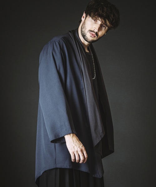 NO ID.(ノーアイディ)の「【NO ID.】Back Slit Multi Way Drape Gown / バック スリット マルチ WAY ドレープ ガウン(カーディガン/ボレロ・メンズ・ブラック/グレー/その他23・ONE SIZE)」の10枚目の写真