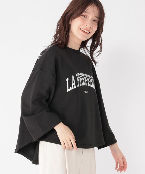 studio CLIP（スタディオクリップ）の「ラウンドテールロゴスウェットプルオーバー（スウェット・レディース・チャコール/アイボリー/ライトグレー・FREE）」の22枚目の写真