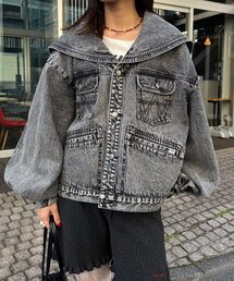 CIAOPANIC | 【ANTI WARP /アンチワープ】セーラーカラーデニムジャケット(デニムジャケット)