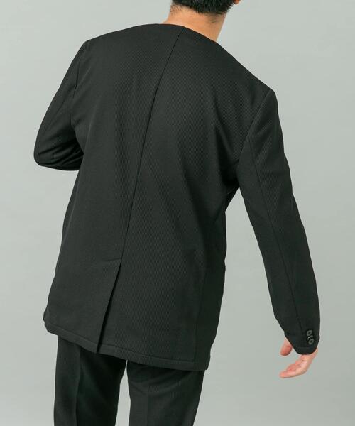 URBAN RESEARCH ROSSO MEN（アーバンリサーチロッソメン）の「『セットアップ対応』『速乾』シリウスノーカラージャケット（ノーカラージャケット・メンズ・ネイビー/ブラック・X-LARGE/LARGE/MEDIUM）」の5枚目の写真