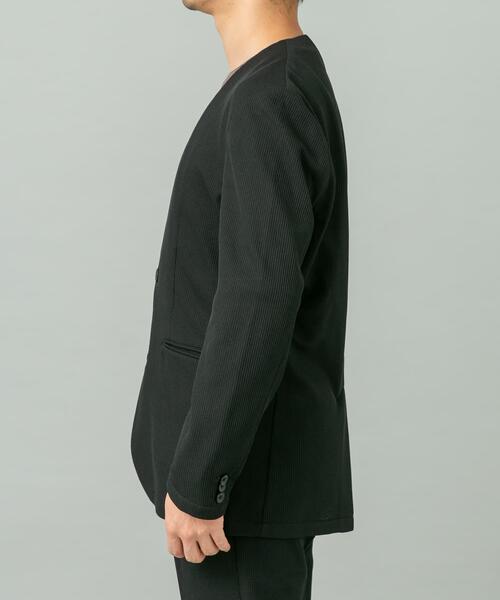 URBAN RESEARCH ROSSO MEN（アーバンリサーチロッソメン）の「『セットアップ対応』『速乾』シリウスノーカラージャケット（ノーカラージャケット・メンズ・ネイビー/ブラック・X-LARGE/LARGE/MEDIUM）」の9枚目の写真