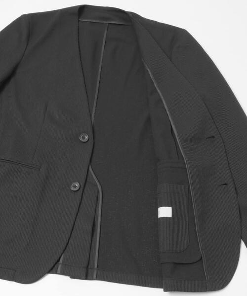 URBAN RESEARCH ROSSO MEN（アーバンリサーチロッソメン）の「『セットアップ対応』『速乾』シリウスノーカラージャケット（ノーカラージャケット・メンズ・ネイビー/ブラック・X-LARGE/LARGE/MEDIUM）」の13枚目の写真