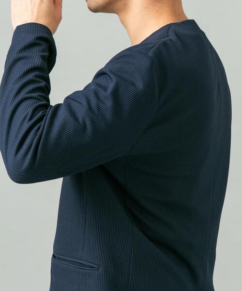 URBAN RESEARCH ROSSO MEN（アーバンリサーチロッソメン）の「『セットアップ対応』『速乾』シリウスノーカラージャケット（ノーカラージャケット・メンズ・ネイビー/ブラック・X-LARGE/LARGE/MEDIUM）」の19枚目の写真