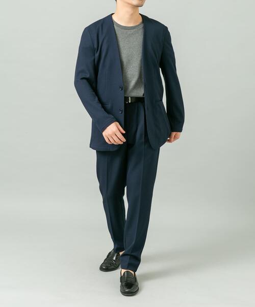 URBAN RESEARCH ROSSO MEN（アーバンリサーチロッソメン）の「『セットアップ対応』『速乾』シリウスノーカラージャケット（ノーカラージャケット・メンズ・ネイビー/ブラック・X-LARGE/LARGE/MEDIUM）」の21枚目の写真