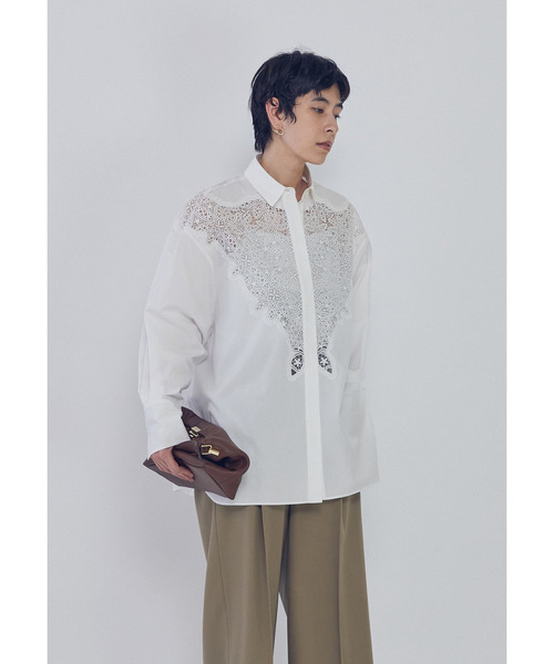 1er Arrondissement(プルミエアロンディスモン)の「ケミカルレースシャツ(シャツ/ブラウス・レディース・ホワイト系その他3・38/36)」の2枚目の写真