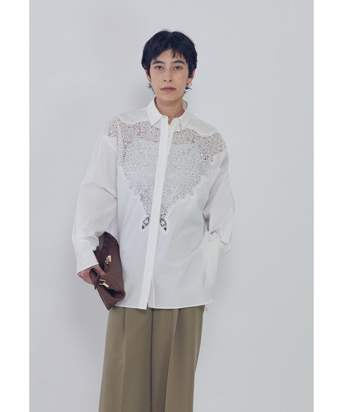 1er Arrondissement(プルミエアロンディスモン)の「ケミカルレースシャツ(シャツ/ブラウス・レディース・ホワイト系その他3・38/36)」の3枚目の写真