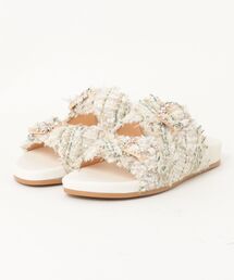 バックストラップ付きミュール ストラップ付きミュール ミュール」に