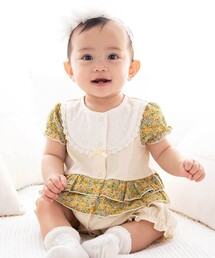 fillot de bebe reduction | 【お揃い】リバティプリント異素材ミックスカバーオール(70~80cm)(ロンパース)