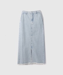 VICKY（ビッキー）の「10OZデニムIラインスカート≪洗濯機で洗える≫（スカート）」