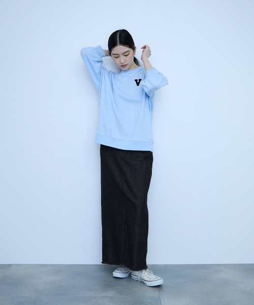 VICKY(ビッキー)の「10OZデニムIラインスカート≪洗濯機で洗える≫(スカート・レディース・ブルー/ブラック/ネイビー・M)」の21枚目の写真