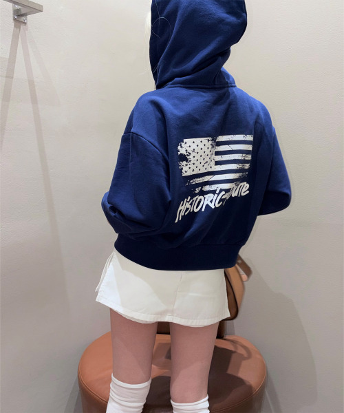 JEEP(ジープ)の「ウィメンズ USA ジープ クロップフードジップアップ (JR5TZF072NA)(パーカー・メンズ・その他・SMALL/MEDIUM/LARGE/X-LARGE)」の9枚目の写真