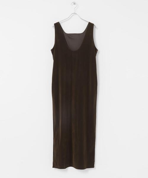 KBF(ケイビーエフ)の「2WAYベロアワンピース(ワンピース・レディース・ブラック/ダークブラウン・ONE)」の10枚目の写真