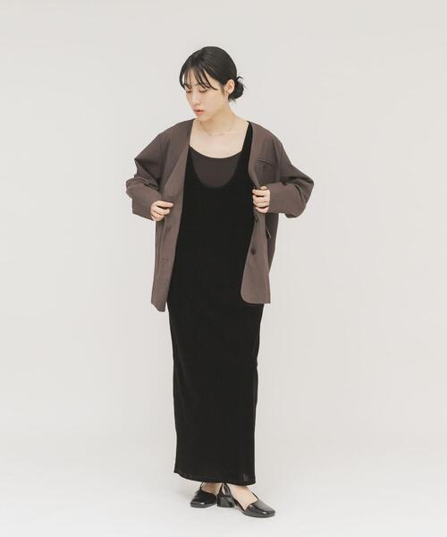 KBF(ケイビーエフ)の「2WAYベロアワンピース(ワンピース・レディース・ブラック/ダークブラウン・ONE)」の22枚目の写真