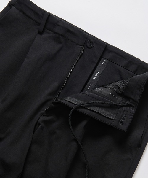 ESTNATION（エストネーション）の「ESTNATION / 1プリーツ トラウザー＜TECLOR＞（スラックス・メンズ・ブラック・MEDIUM/X-LARGE/LARGE）」の6枚目の写真