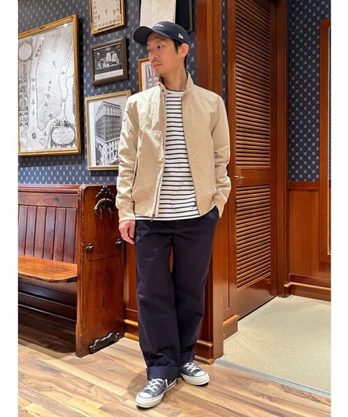 BROOKS BROTHERS（ブルックスブラザーズ）の「コットン　GFロゴ　マリナーストライプ　ロングスリーブTシャツ（Tシャツ/カットソー・メンズ・ネイビー/レッド/ホワイト・LARGE/MEDIUM/SMALL/X-LARGE）」の8枚目の写真