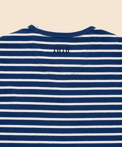 BROOKS BROTHERS（ブルックスブラザーズ）の「コットン　GFロゴ　マリナーストライプ　ロングスリーブTシャツ（Tシャツ/カットソー・メンズ・ネイビー/レッド/ホワイト・LARGE/MEDIUM/SMALL/X-LARGE）」の12枚目の写真