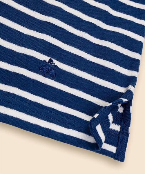 BROOKS BROTHERS（ブルックスブラザーズ）の「コットン　GFロゴ　マリナーストライプ　ロングスリーブTシャツ（Tシャツ/カットソー・メンズ・ネイビー/レッド/ホワイト・LARGE/MEDIUM/SMALL/X-LARGE）」の13枚目の写真