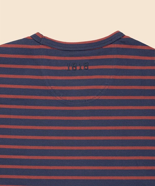 BROOKS BROTHERS（ブルックスブラザーズ）の「コットン　GFロゴ　マリナーストライプ　ロングスリーブTシャツ（Tシャツ/カットソー・メンズ・ネイビー/レッド/ホワイト・LARGE/MEDIUM/SMALL/X-LARGE）」の15枚目の写真