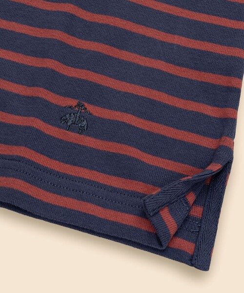 BROOKS BROTHERS（ブルックスブラザーズ）の「コットン　GFロゴ　マリナーストライプ　ロングスリーブTシャツ（Tシャツ/カットソー・メンズ・ネイビー/レッド/ホワイト・LARGE/MEDIUM/SMALL/X-LARGE）」の16枚目の写真