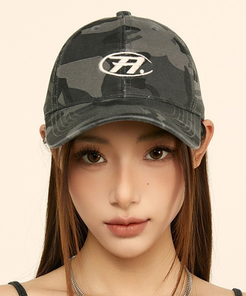 Ressaca(レサーカ)の「カモフラージュ柄ベースボールキャップ(キャップ・レディース・カーキ/グレー・FREE)」の7枚目の写真