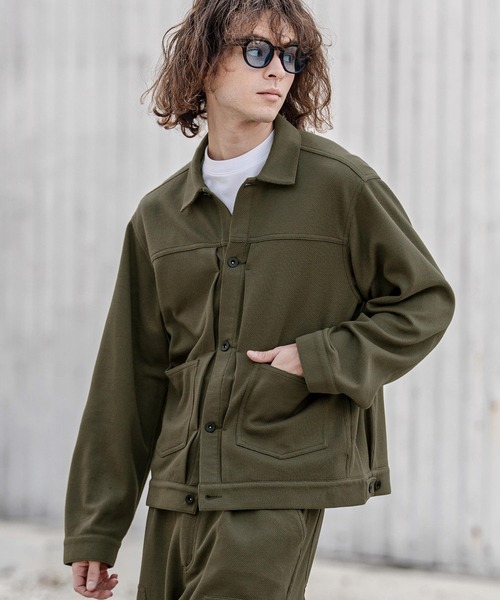 CAMBIO(カンビオ)の「mj11385- 2ポケットカットGジャン(その他アウター・メンズ・グレー/オリーブ/ブラック・M/L/XL)」の3枚目の写真