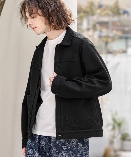 CAMBIO(カンビオ)の「mj11385- 2ポケットカットGジャン(その他アウター・メンズ・グレー/オリーブ/ブラック・M/L/XL)」の2枚目の写真