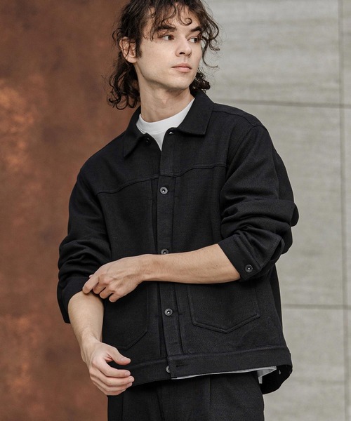 CAMBIO(カンビオ)の「mj11385- 2ポケットカットGジャン(その他アウター・メンズ・グレー/オリーブ/ブラック・M/L/XL)」の4枚目の写真