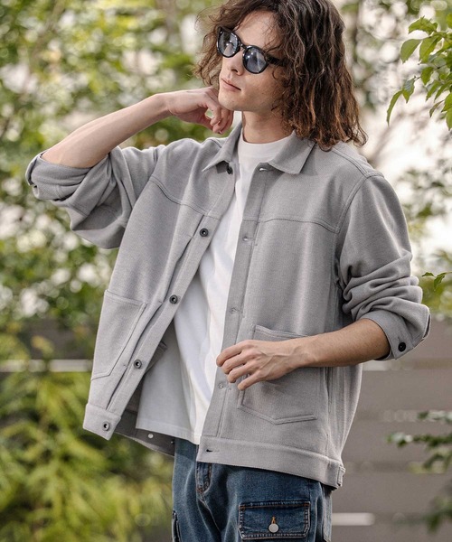 CAMBIO(カンビオ)の「mj11385- 2ポケットカットGジャン(その他アウター・メンズ・グレー/オリーブ/ブラック・M/L/XL)」の10枚目の写真