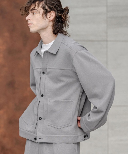 CAMBIO(カンビオ)の「mj11385- 2ポケットカットGジャン(その他アウター・メンズ・グレー/オリーブ/ブラック・M/L/XL)」の12枚目の写真
