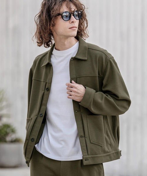 CAMBIO(カンビオ)の「mj11385- 2ポケットカットGジャン(その他アウター・メンズ・グレー/オリーブ/ブラック・M/L/XL)」の16枚目の写真