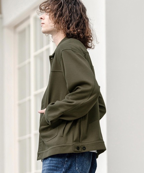 CAMBIO(カンビオ)の「mj11385- 2ポケットカットGジャン(その他アウター・メンズ・グレー/オリーブ/ブラック・M/L/XL)」の18枚目の写真