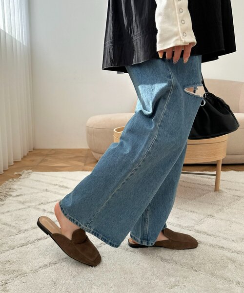 DISCOAT（ディスコート）の「フラットスリッパミュール（その他シューズ・レディース・ブラック/ブラウン・MEDIUM/LARGE）」の15枚目の写真