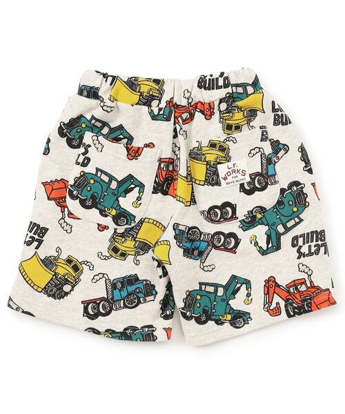 F.O.KIDS(エフオーキッズ)の「働く車総柄ショーツ(その他パンツ・キッズ・アイボリー/グレー・80/90/100/110/120/130/140)」の4枚目の写真