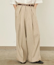 【i'm here : 】LINEN WIDE PANTS