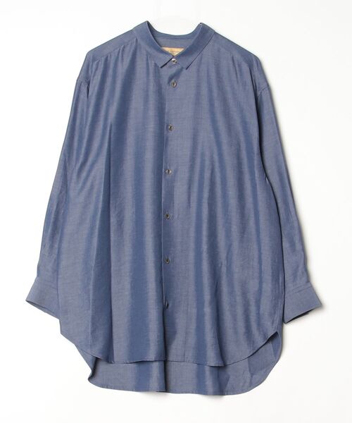 ROYAL FLASH（ロイヤルフラッシュ）の「＠ナチュラルドライシャンブレーＬＳシャツ（Tシャツ/カットソー・レディース・ブルー/ネイビー・1）」の2枚目の写真