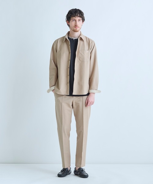 MEN'S BIGI(メンズビギ)の「フェイクレイヤードキーネック半袖Tシャツ(Tシャツ/カットソー・メンズ・ブラウン/グレー/ブラック/グリーン・02/04/03)」の18枚目の写真