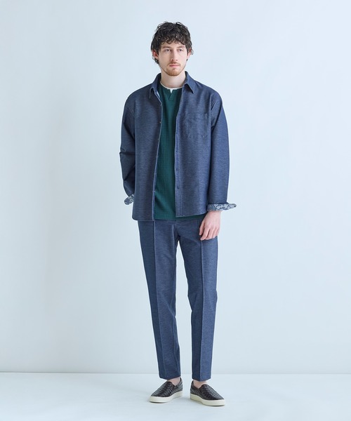 MEN'S BIGI(メンズビギ)の「フェイクレイヤードキーネック半袖Tシャツ(Tシャツ/カットソー・メンズ・ブラウン/グレー/ブラック/グリーン・02/04/03)」の17枚目の写真