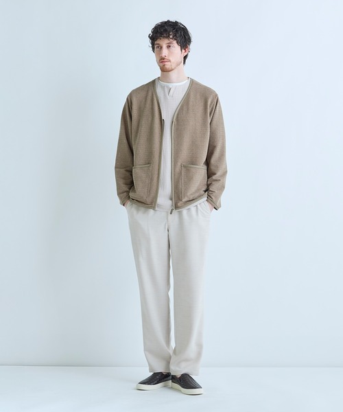 MEN'S BIGI(メンズビギ)の「フェイクレイヤードキーネック半袖Tシャツ(Tシャツ/カットソー・メンズ・ブラウン/グレー/ブラック/グリーン・02/04/03)」の16枚目の写真