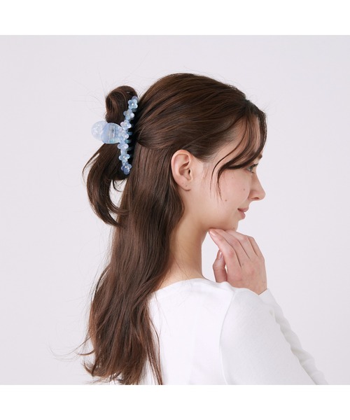Francfranc(フランフラン)の「フラワー ヘアクリップ ライトブルー ヘアアクサリー 髪留め ヘア小物(その他小物・レディース・ライトブルー・FREE)」の7枚目の写真